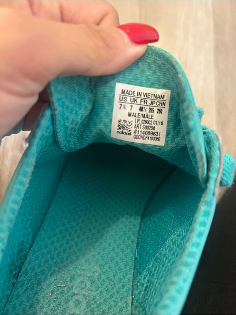adidas Turquoise Low-Top Athletic Sneakers